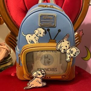 Disney Dalmatian Puppies Blue and Brown Backpack